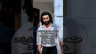 Nanna Nuv Naa Pranam Song animal ranbirkapoor lyrics [upl. by Jepum]