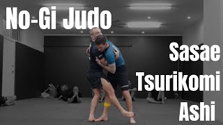 NoGi Sasae Tsurikomi Ashi Takedowns for Jiu Jitsu bjj [upl. by Shaw]