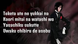 Black Butler Kuroshitsuji Op 1  Monochrome No Kiss Lyrics [upl. by Yesoj]