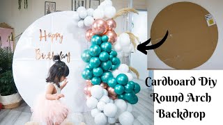 Diy Round Arch Backdrop home birthday Decor [upl. by Lamphere]