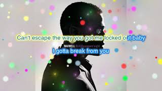 Maxwell  Bad Habits Karaoke [upl. by Ed]