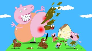 Peppas Fat Mummy Stop the game quotWho can hold back laughter the bestquot Peppa Pig Funny Animation [upl. by Cirdes]