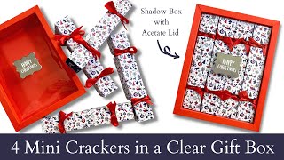 4 Mini Crackers in a Clear Shadow Gift Box [upl. by Chad46]