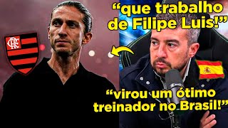 🚨MÍDIA DA ESPANHA FICA ASSOMBRADA COM COMEÇO ARRASADOR DE FILIPE LUIS NO FLAMENGO [upl. by Koal]