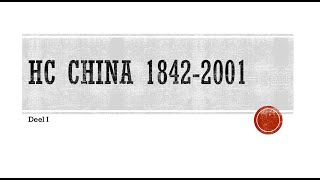 HC China 18422001  deel I [upl. by Havot]