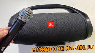 COMO LIGAR MICROFONE EM QUALQUER CAIXA DE SOM JBL COM OU SEM FIO [upl. by Whitcomb]