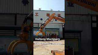 Excavator Hydraulic Rotating Grapple Wooden Log Stone Grapple For 10 20 Ton [upl. by Lilaj]