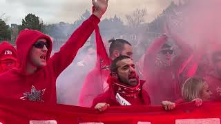 La Curva Nord del Perugia onora Mimmo una città intera saluta commossa il quotCapoquot degli ultrà [upl. by Tarabar]