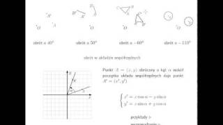 Obrót punktu odcinka trójkąta okręgu [upl. by Rj]