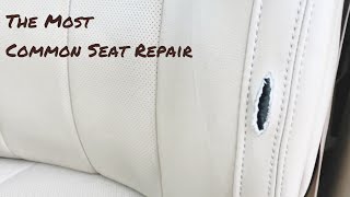 DYI  How to Fix Leather Car Seat [upl. by Anelrac]