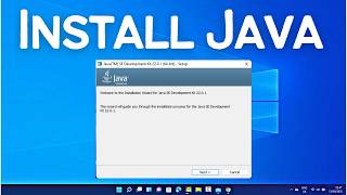 How to Install Java JDK on Windows 11  with JAVAHOME  2024 [upl. by Lak]