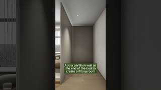 SMALL ROOM  FITTING ROOM  INTERIOR DESIGN bedroom interiordesign roomdecor [upl. by Dinse]