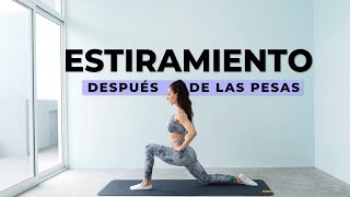 ESTIRAMIENTO  Hazlo después de las pesas [upl. by Nevla]