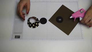 How to create a Paper Rosette DIY for your cards scrapbook or home decor [upl. by Nalla]