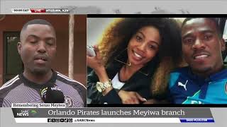 Orlando Pirates launches a Senzo Meyiwa branch for its Ntuzuma football club [upl. by Ynnohj]