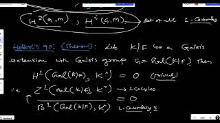 GALOIS COHOMOLOGY AND HILBERTS 90 [upl. by Nadirehs794]