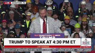 LIVE REPLAY： President Trump Holds a Rally in Johnstown PA 8⧸30⧸24 WCP [upl. by Salguod568]