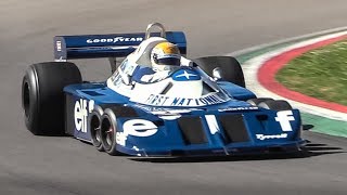 Legendary 6wheeled 1977 Tyrrell P34 F1 Car at Imola Circuit [upl. by Ainiger]