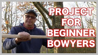 How to Make Your First Long Bow from a Sapling Light Weight Longbow for Beginners [upl. by Moselle]