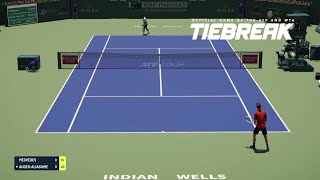 TIEBREAK  Daniil Medvedev Vs Felix Auger Aliassime I Indian Wells Open I Expert Difficulty PS5 [upl. by Otrebire]