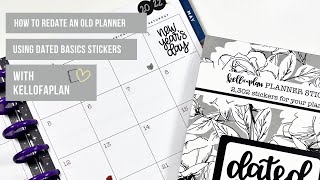 How to ReDate an Old Planner [upl. by Ocisnarf331]