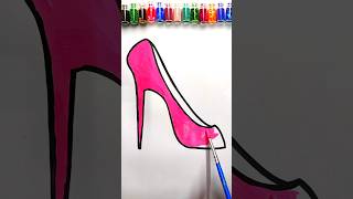 Pink glitter heels paints and arts art glitterpainting artandcraft [upl. by Htebiram]