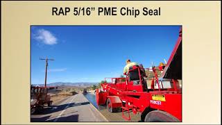 Research Pays Off December 2017 Using RAP in Chip Seals [upl. by Apurk47]