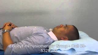 Neck retractions  deep cervical flexor strengthening exercise [upl. by Reneta]