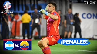 ¡TANDA DE PENALES COMPLETA  Argentina 11 Ecuador  Copa América 2024  4tos  TUDN [upl. by Eima]