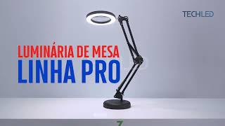 TechLED  Luminária de Mesa RING LIGHT Profissional  RINGLIGHT LED [upl. by Kipton]