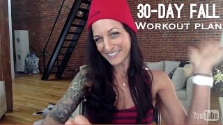 30Day Fall Home Workout Calendar [upl. by Ttenna432]