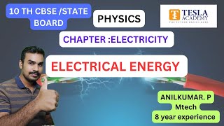 ELECTRICAL ENERGY  CLASS 10  CBSE STATE  PHYSICS  TUITION [upl. by Roth]