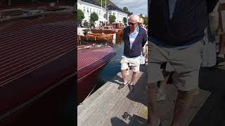 Boat from 1905 Kings boat Mahogni boat Risør Woodboat festival Norway [upl. by Sherfield949]