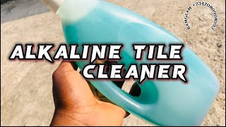 HOW TO MAKE TILE CLEANER  alkaline germ free cleaner [upl. by Akenihs]