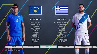 Kosovo vs Greece  FIFA World Cup Qualifier  UEFA [upl. by Solracesoj]