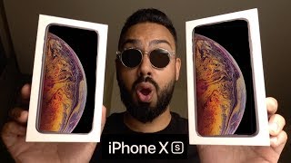 iPhone Xs and Xs Max UNBOXING and FIRST LOOK [upl. by Nelia]