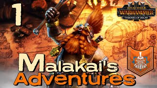 Our Slayer ADVENTURE Begins  Malakai Makaisson  Dwarfs  Total War Warhammer 3 ToD  Campaign 1 [upl. by Medina474]