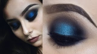 Ojos ahumados Azules  Blue Smokey Eyes [upl. by Euqinomahs]