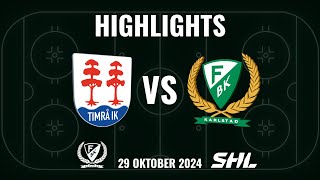 Highlights från Timrå  Färjestad SHL OMGÅNG 14 [upl. by Akins]