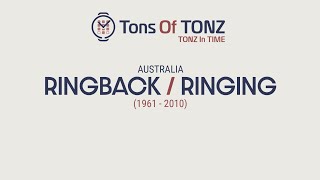 RingingRingback tones in time Australia 19612010 [upl. by Winters32]