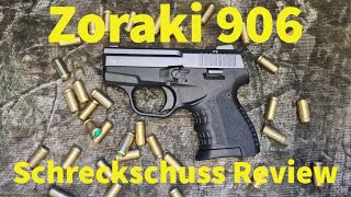 Zoraki 906 Schreckschuss Pistole Review  Test mit Schusstest ausführlich [upl. by Horowitz803]