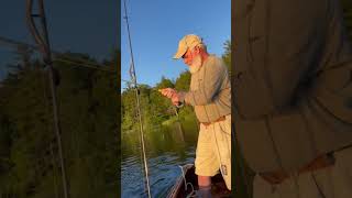 Maine Largemouth on Redington 7wt fly rod [upl. by Kimitri]