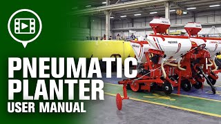 Agrional Pneumatic seeder operating instructions [upl. by Narmi]