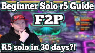 F2p Solo R5 Guide for Beginners in Summoners War SFA ep 7 [upl. by Lekzehcey907]