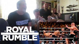 Drew McIntyre Eliminates Brock Lesnar Reaction WWE Royal Rumble 2020 [upl. by Oliric]