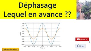 Déphasage entre deux dipôles  Lequel en avance [upl. by Doowyah146]