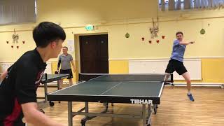 BUCS Table Tennis Friendly Hertfordshire Div 3 vs Southampton Solent Div 1 Laurence vs Isaac [upl. by Okimuy]