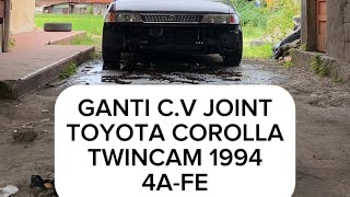 Ganti CV joint toyota corolla twincam 1994 [upl. by Jeroma342]