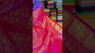 Diwali Saree  Royal Blue Silk Cotton Saree shreenivassilks weightlesssarees handloom sarees [upl. by Otrebide]