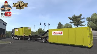 ETS2 v149 Hooklift Abrollcontainer Addon for Swap Body Addon Mega [upl. by Nemrac540]